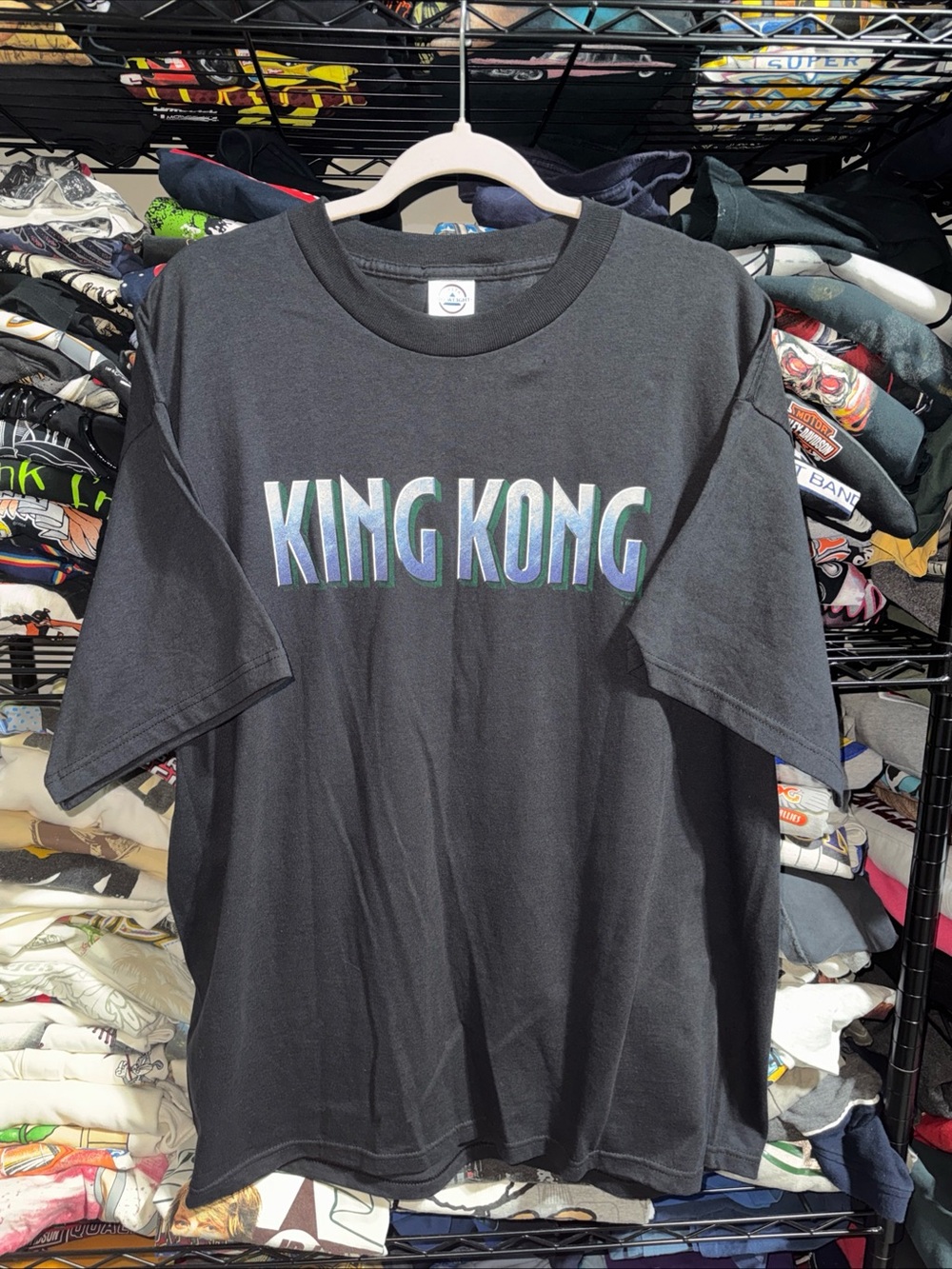 Vintage 2005 King Kong T Shirt Men XL Black Movie Promo Graphic Short Sleeve Tee
